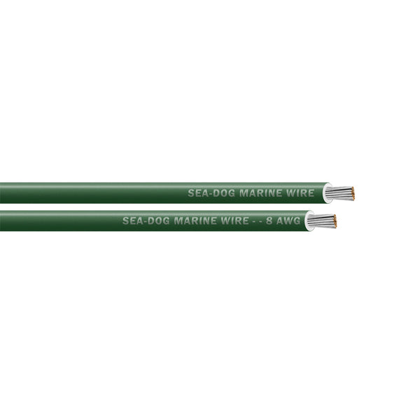 Sea-Dog 8 AWG Green Primary Wire - 250'