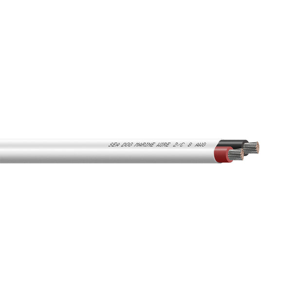 Sea-Dog 8/2 AWG Flat Duplex Wire Red/Black - 250'