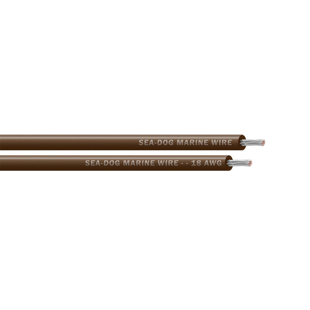 Sea-Dog 18 AWG Brown Primary Wire - 500' [8018077]