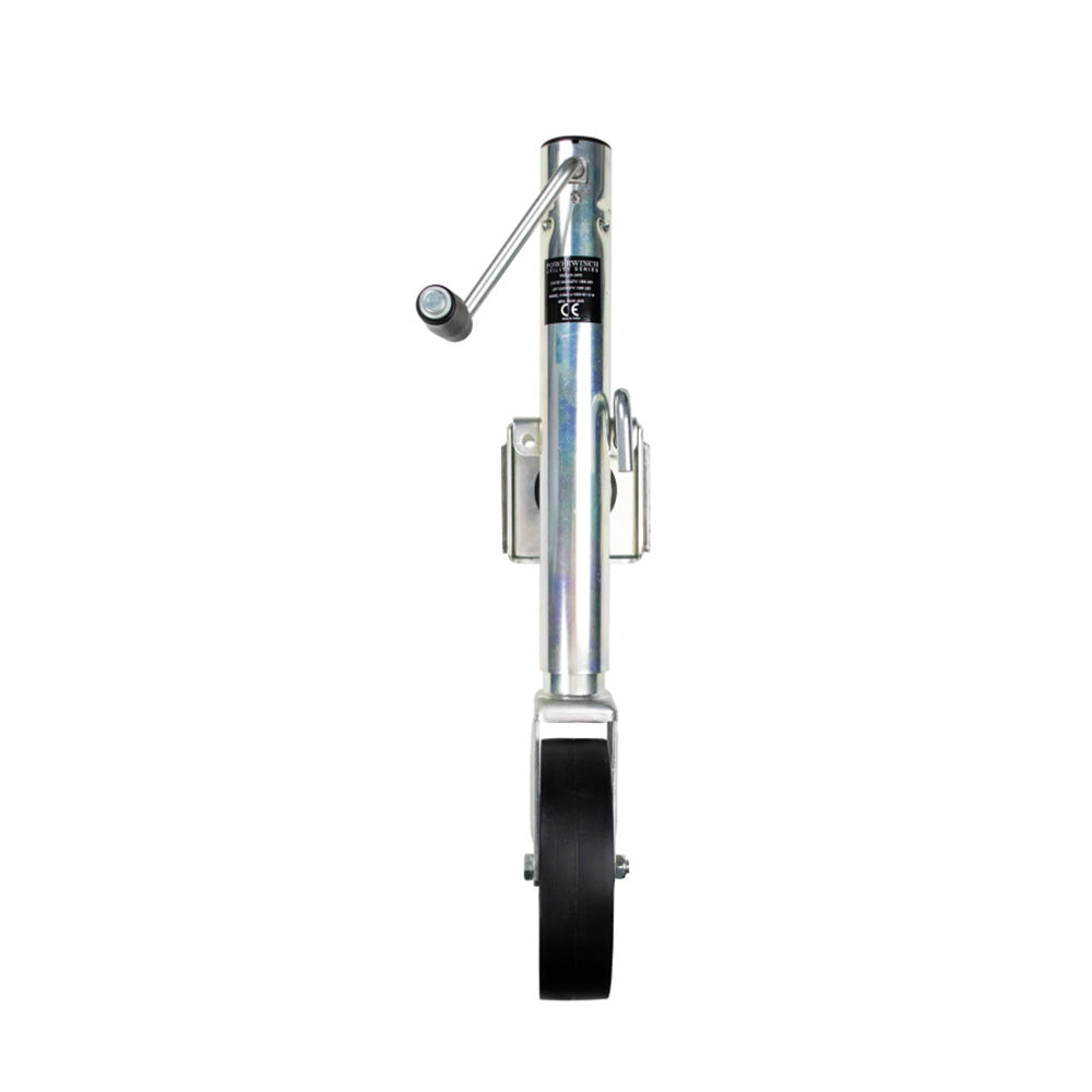 Powerwinch Utility Series Jack - 1500lb, Weld-On, Single Wheel, Zinc [21500-J-1500-W1-Z-R]