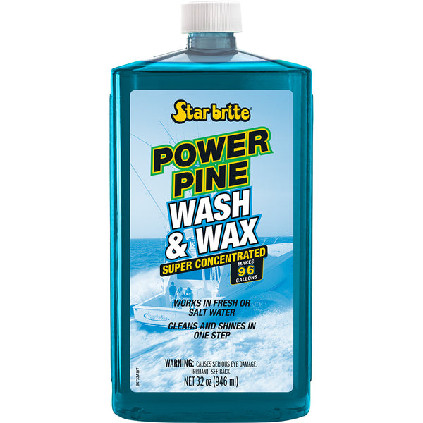 Star brite Power Pine Boat Wash  Wax - Concentrated Marine Grade Formula - 32 oz
