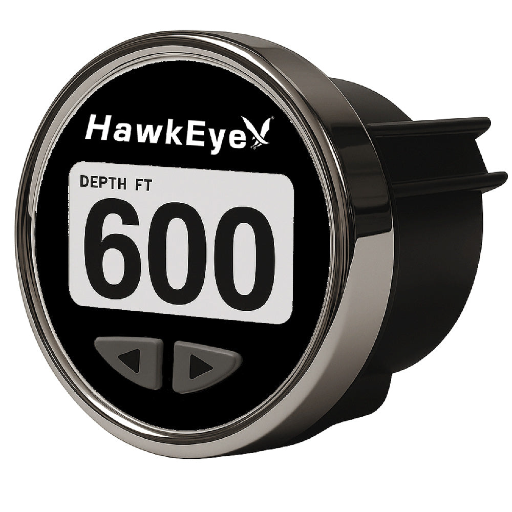 HawkEye DepthTrax Edge In-Dash Depth Finder - HD Color Display - 600' Max Depth - TM Transducer