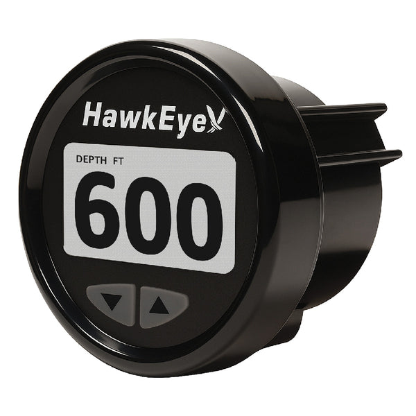 HawkEye DepthTrax Edge In-Dash Depth Finder - HD Color Display - 600' Max Depth - TM Transducer