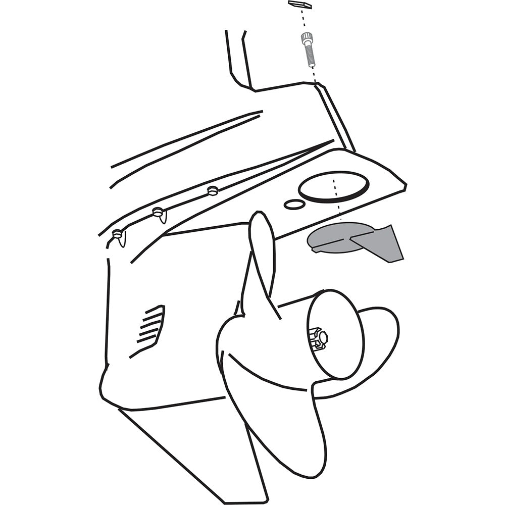 Performance Metals Yamaha Trim Tab Anode 150-200hp Counter Rotating [00181A]