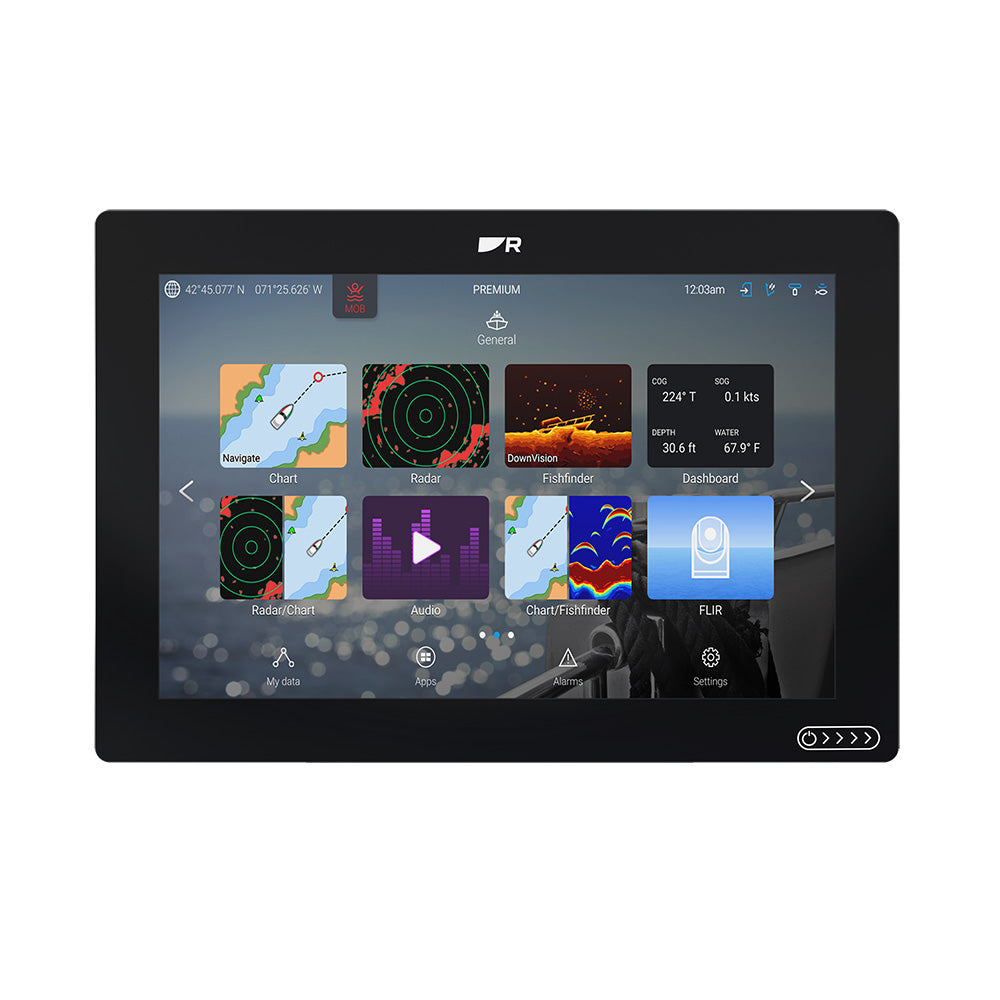 Raymarine Axiom 2 RV 12" Chartplotter/Fishfinder w/RealVision 3D Sonar, Lighthouse North America Chart  RV-100 Transducer