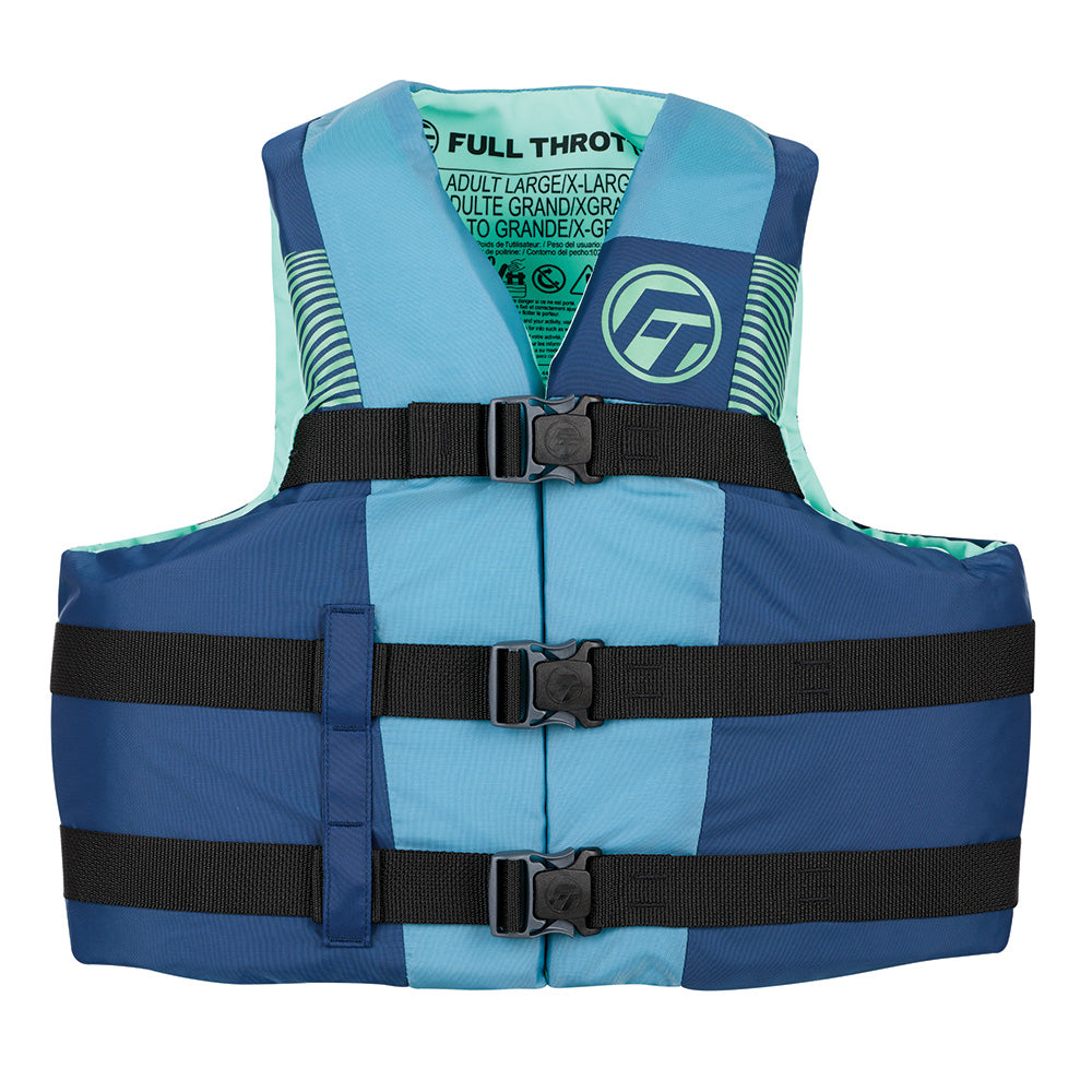 Full Throttle Nylon Life Jacket - Youth - Blue/Black [112200-500-002-26]