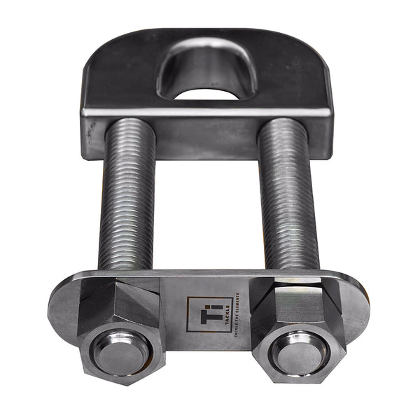 Ti-Tackle Titanium Bow D Ring - 4" Long Stud