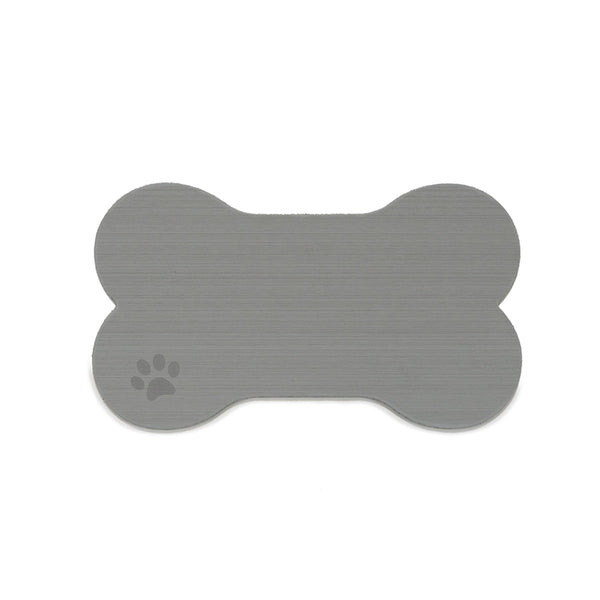 SeaDek Dog Bowl Mat - Storm Grey/Black - Medium - 12.5" x 24"