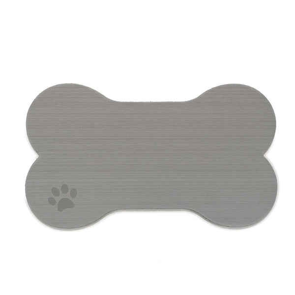 SeaDek Dog Bowl Mat - Storm Grey/Black - Large - 16.5" x 29.5"