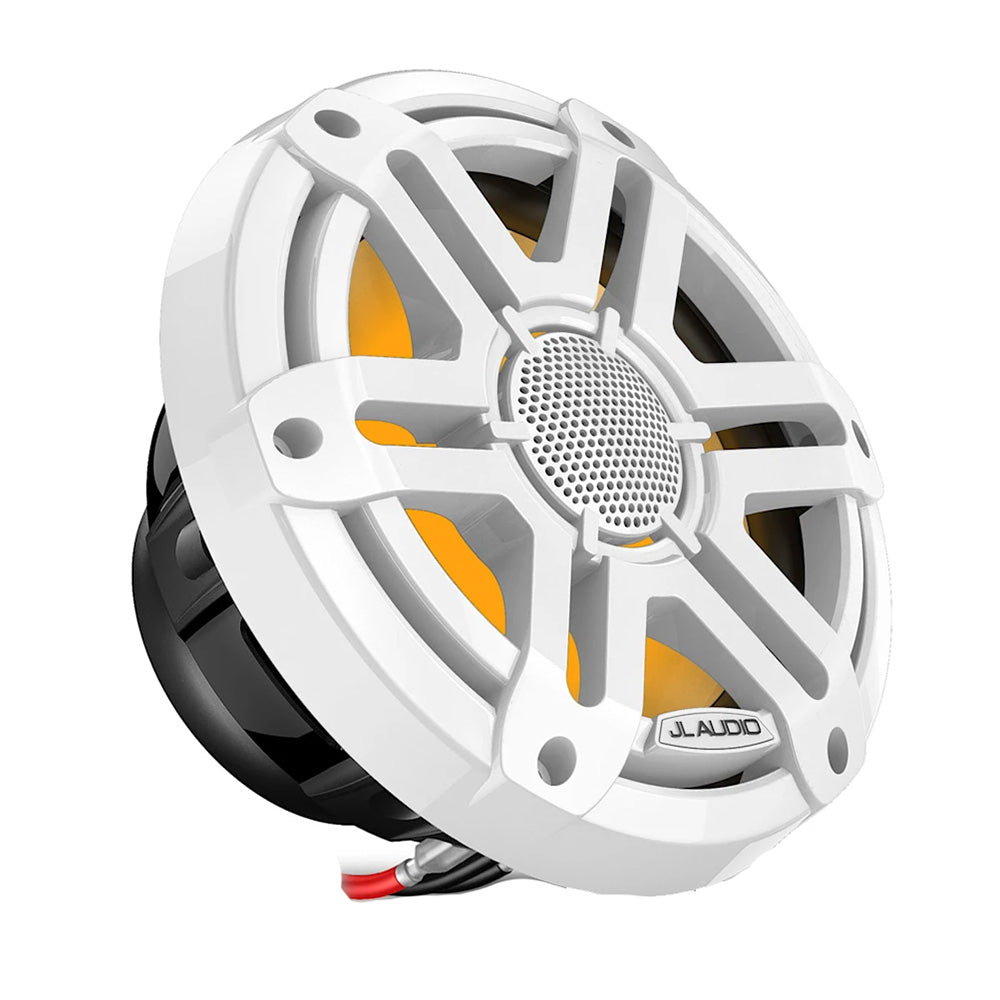 JL Audio M200 Marine Speakers 7.7" w/LED  White Sport Grille [010-04757-00]