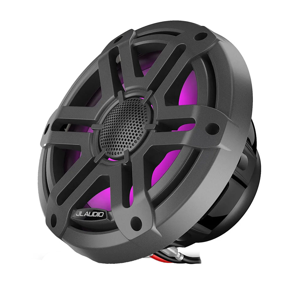 JL Audio M200 Marine Speakers 7.7" w/LED  Grey Sport Grille [010-04757-01]
