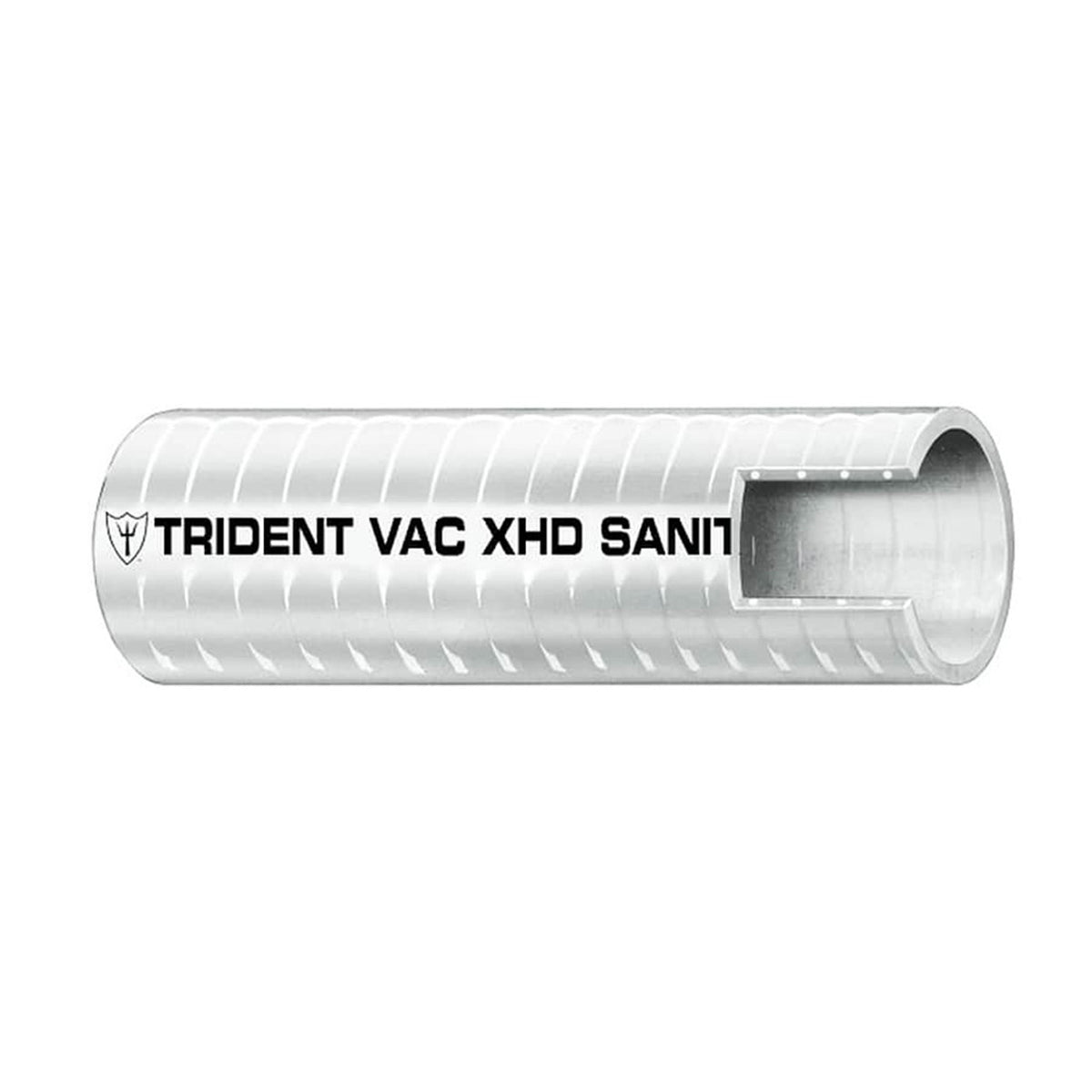 Trident Marine 148-1126-FT 1-1/2" Vac Xhd Sanitation Hose - Hard Pvc Helix - White - Per Foot