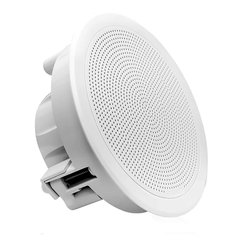 Fusion FM-F65RW FM Series 6.5&quot; Flush Mount Round Marine Speakers - White Grill - 120W [010-02299-00]