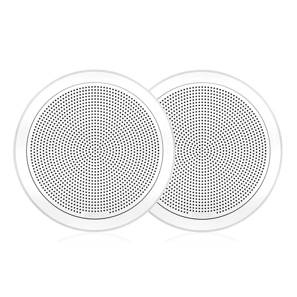 Fusion FM-F65RW FM Series 6.5&quot; Flush Mount Round Marine Speakers - White Grill - 120W [010-02299-00]