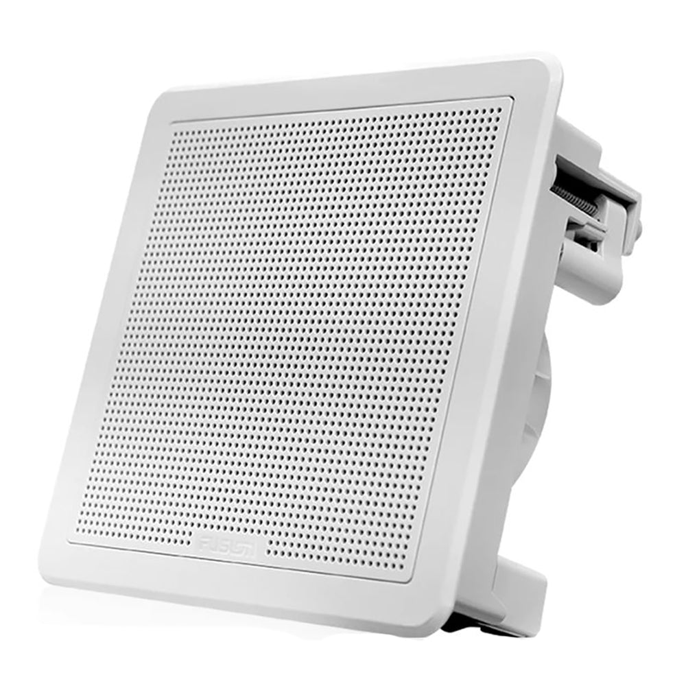 Fusion FM-65SW FM Series 6.5&quot; 120 Flush Mount Square Marine Speakers - White Grill - 120W [010-02299-10]