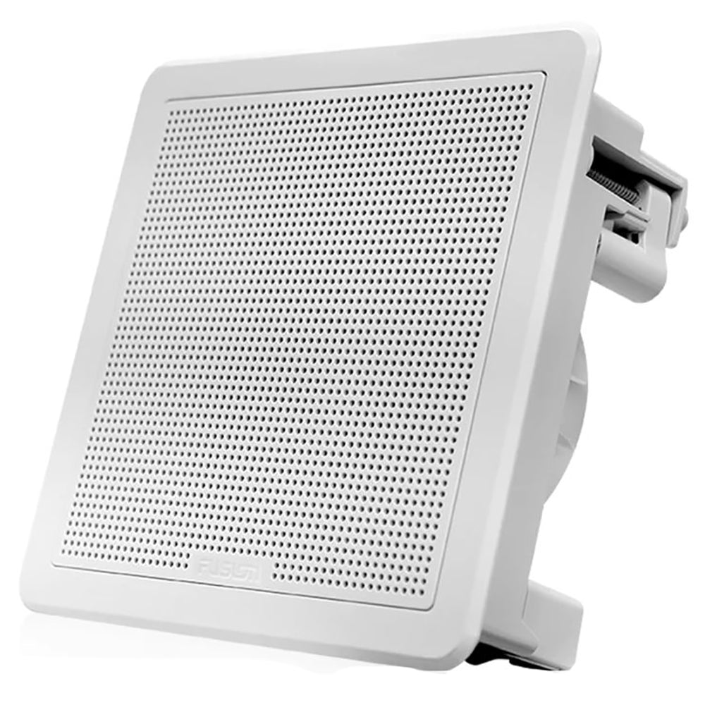 Fusion FM-F77SW FM Series 7.7&quot; Flush Mount Square Marine Speakers - White Grill - 200W [010-02300-10]