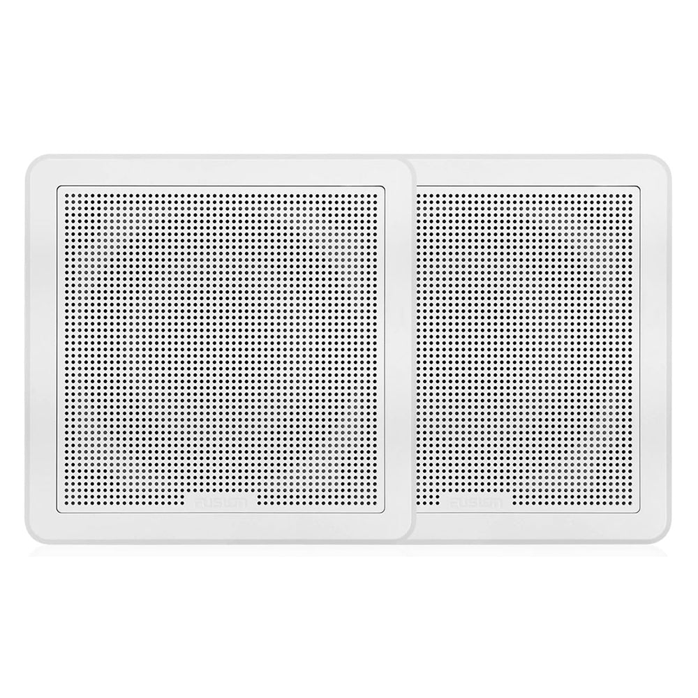 Fusion FM-F77SW FM Series 7.7&quot; Flush Mount Square Marine Speakers - White Grill - 200W [010-02300-10]