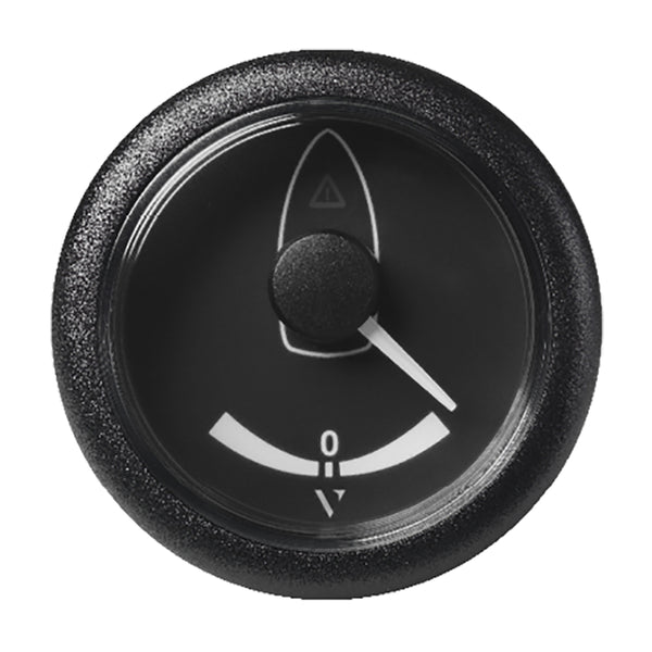 Veratron 52mm ViewLine rudder angle gauge, black dial and bezel