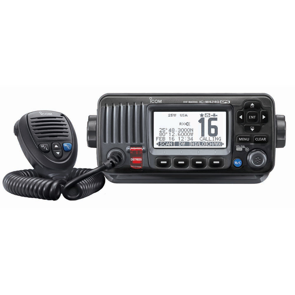 Icom IC-M424G Fixed Mount VHF w/Built-In GPS - Black [M424G 41]