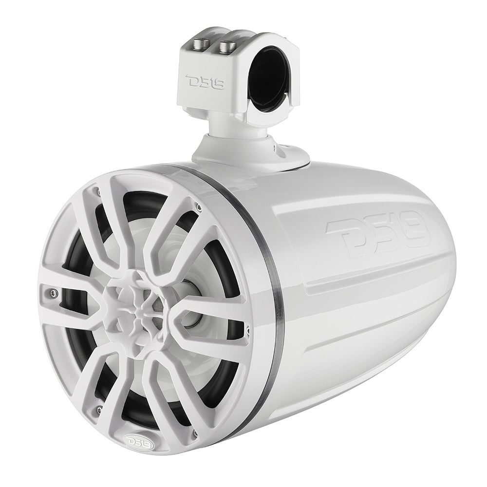 DS18 X Series HYDRO 8&quot; Wakeboard Pod Tower Speaker w/RGB LED Light - 375W - White [NXL-X8TP/WH]