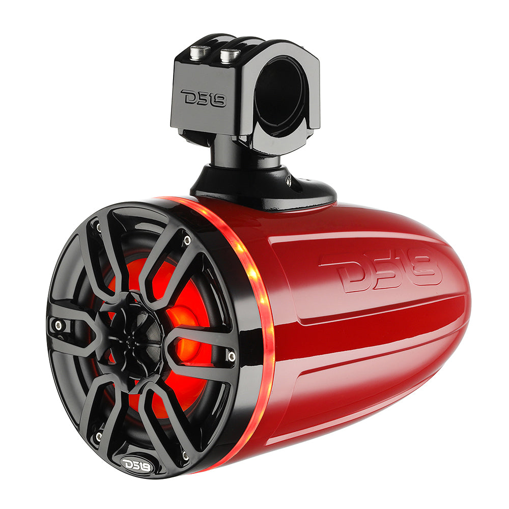 DS18 X Series HYDRO 6.5&quot; Wakeboard Pod Tower Speakers w/RGB LED Light - 300W - Red [NXL-X6TP/RD]