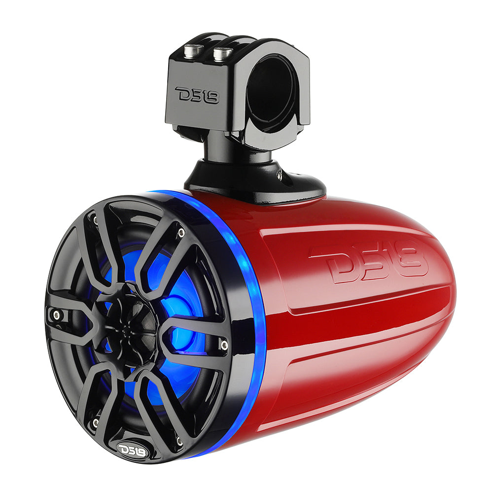 DS18 X Series HYDRO 6.5&quot; Wakeboard Pod Tower Speakers w/RGB LED Light - 300W - Red [NXL-X6TP/RD]