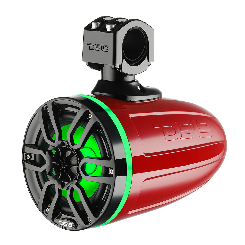 DS18 X Series HYDRO 6.5&quot; Wakeboard Pod Tower Speakers w/RGB LED Light - 300W - Red [NXL-X6TP/RD]