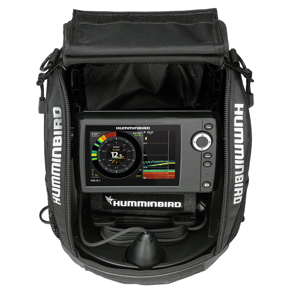 Humminbird ICE HELIX 5 CHIRP G3 sonar-only ice fishing unit, alternate view