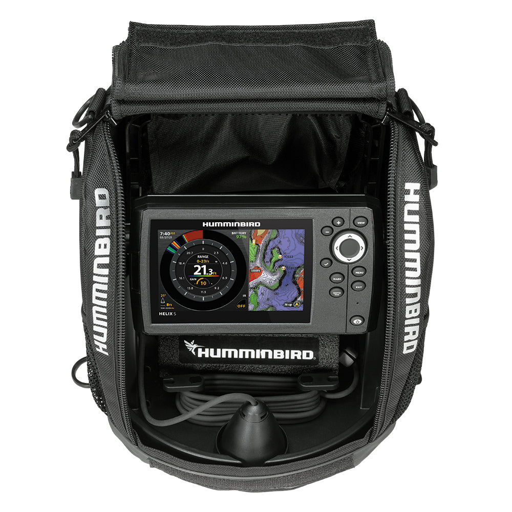 Humminbird ICE HELIX 5 CHIRP GPS G3 sonar/GPS combo fish finder, alternate view