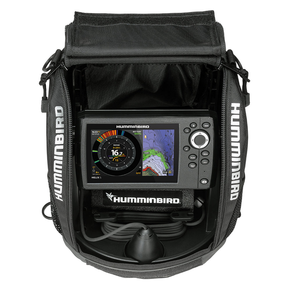 Humminbird ICE HELIX 5 CHIRP GPS G3 all-season sonar/GPS fish finder, alternate view