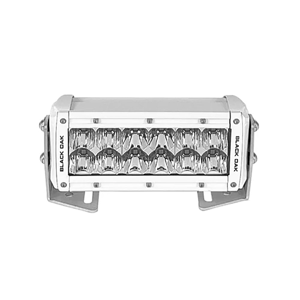 Black Oak Pro Series 3.0 Double Row 6&quot; LED Light Bar - Combo Optics - White Housing [6CM-D5OS]