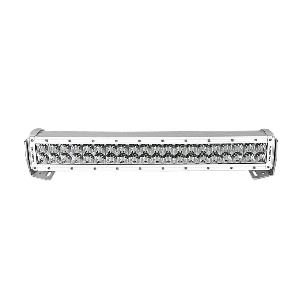 Black Oak Pro Series 3.0 Curved Double Row 20&quot; LED Light Bar - Combo Optics - White Housing [20CCM-D5OS]