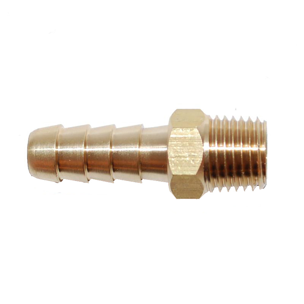 Attwood Universal Brass Fuel Hose Fitting - 1/4&quot; NPT x 5/16&quot; Barb [88FBM101-6]