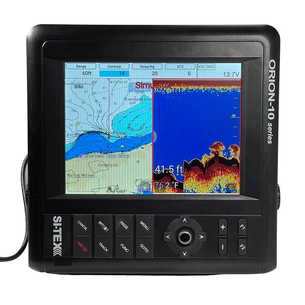 SI-TEX 10&quot; Chartplotter/Sounder Combo w/Internal GPS  C-MAP 4D Card [ORIONCF]