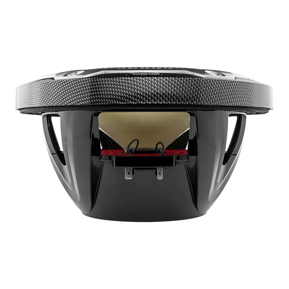 DS18 HYDRO 10&quot; 2-Way Speakers w/Bullet Tweeter  Integrated RGB LED Lights - Carbon Fiber [CF-10M]