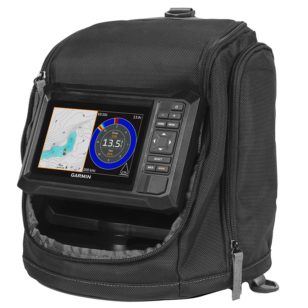 Garmin ECHOMAP UHD2 Keyed 5&quot; cv Ice Fishing Bundle w/ECHOMAP UHD2 53cv  Dual Beam-IF Transducer [010-02590-35]