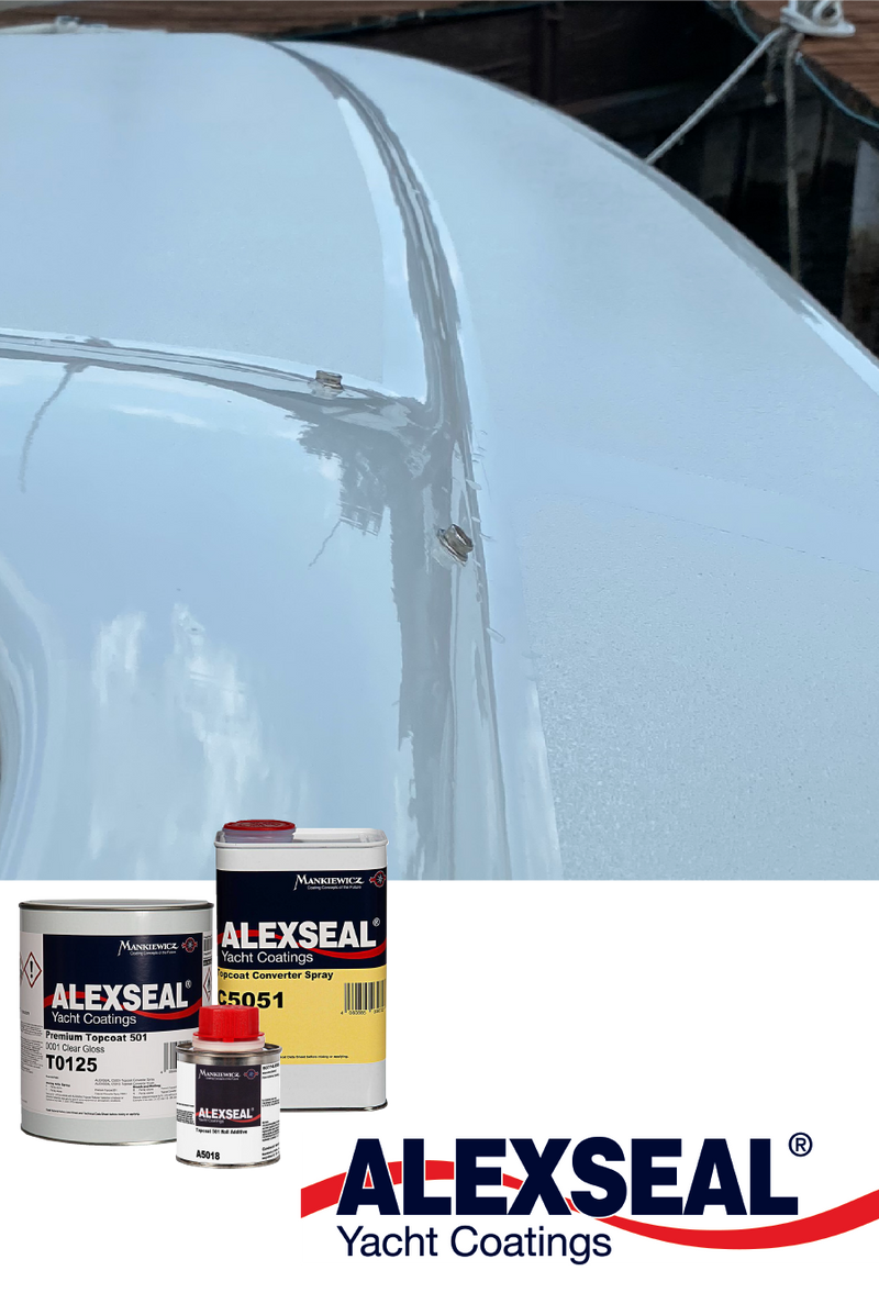 Alexseal yacht paint products available at Guild Marine