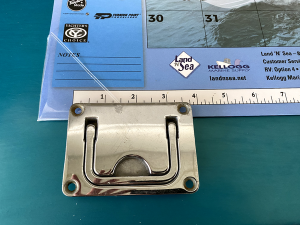 Rectangular Chrome Plated Hatch Handle