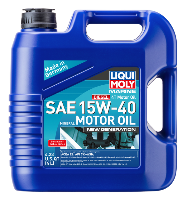 LIQUI MOLY Marine 4T Motor Oil SAE 15W-40 New Generation 4L