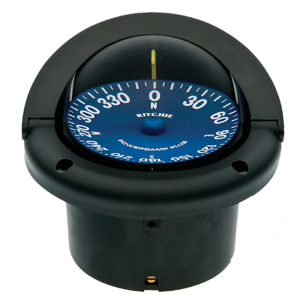 Ritchie SS-1002 SuperSport flush-mount boat compass in black