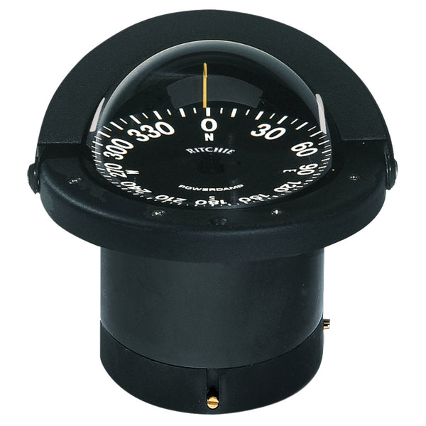 Ritchie FN-201 Navigator flush-mount boat compass in black