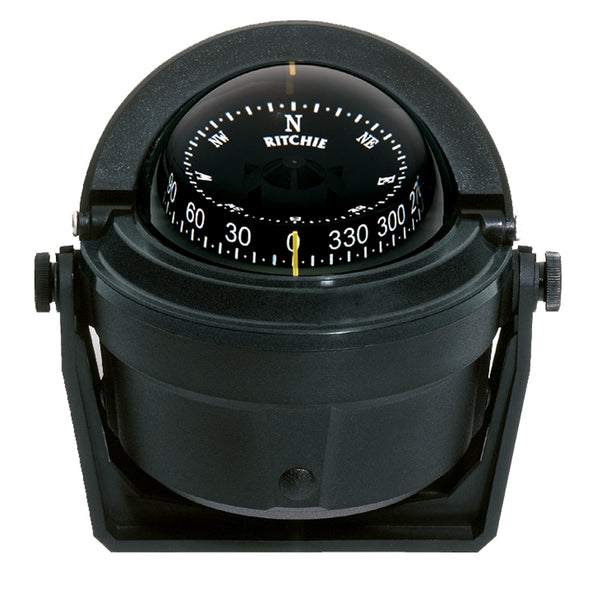 Ritchie B-81 Voyager bracket-mount boat compass in black