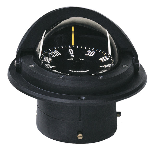 Ritchie F-82 Voyager flush-mount boat compass in black