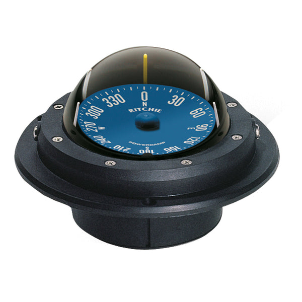 Ritchie RU-90 Voyager flush-mount boat compass in black