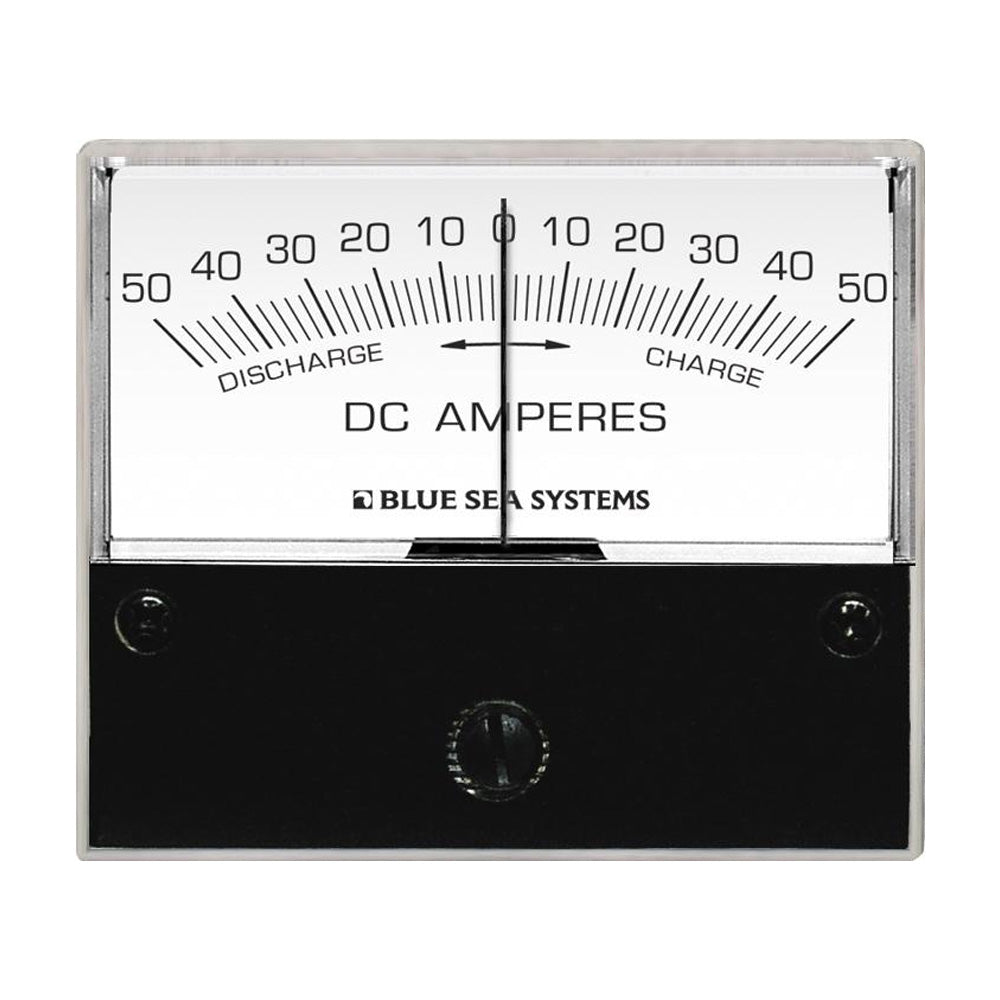 Blue Sea 8252 DC Zero Center Analog Ammeter - 2-3/4&quot; Face, 50-0-50 Amperes DC [8252]