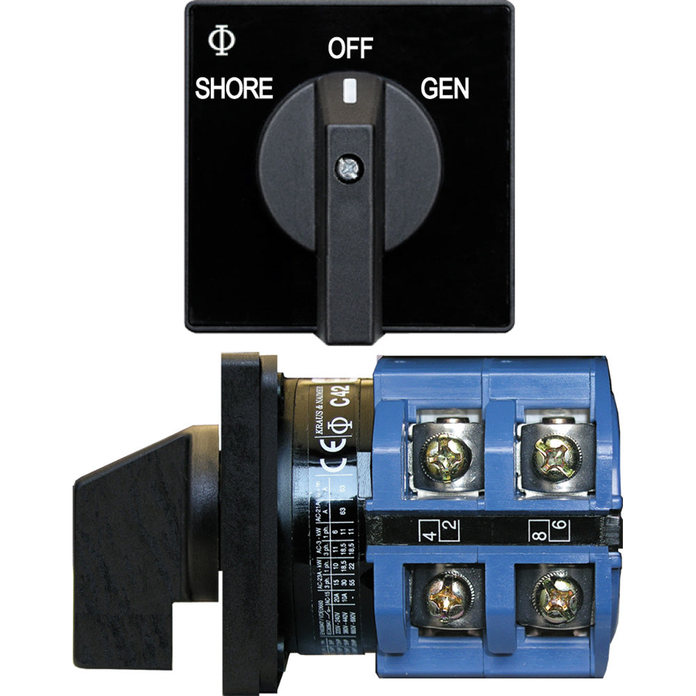 Blue Sea 9011 Switch, AV 120VAC 65A OFF +2 Positions [9011]