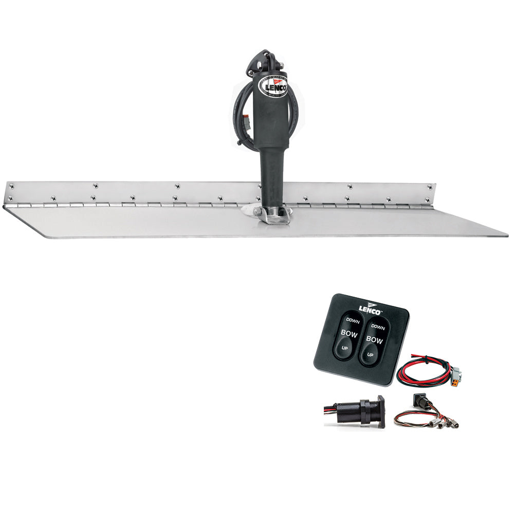 Lenco 12&quot; x 24&quot; Super Strong Trim Tab Kit w/Standard Tactile Switch Kit 12V [TT12X24SS]