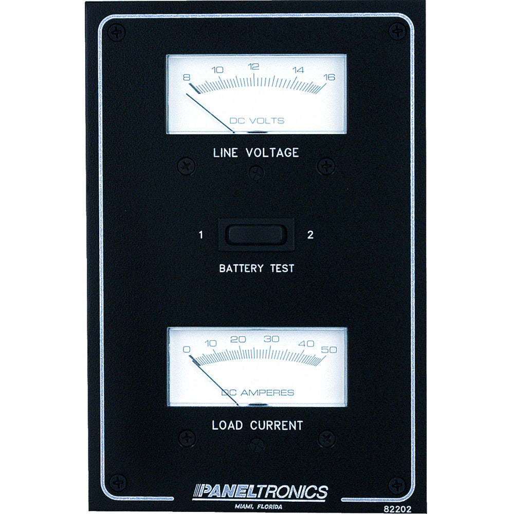 Paneltronics Standard DC Meter Panel w/Voltmeter &amp; Ammeter [9982202B]