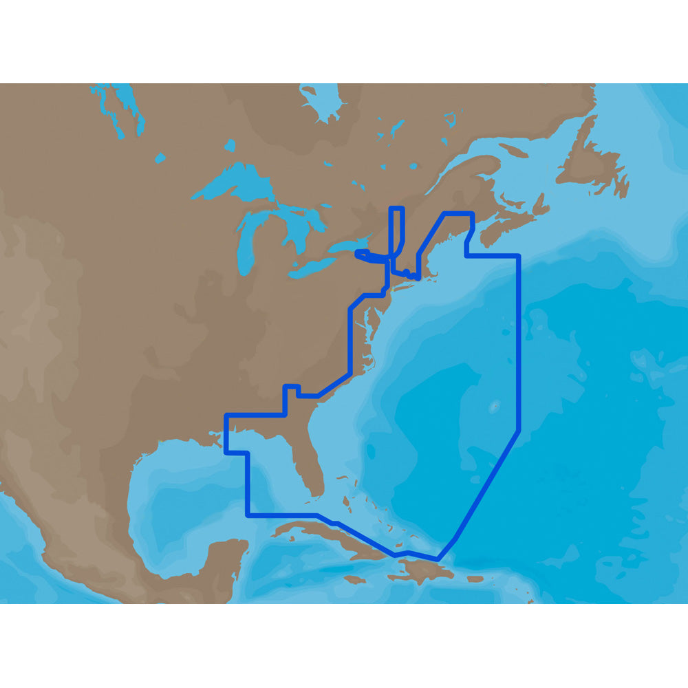 C-MAP MAX NA-M022 - U.S. East Coast &amp; The Bahamas - C-Card [NA-M022C-CARD]