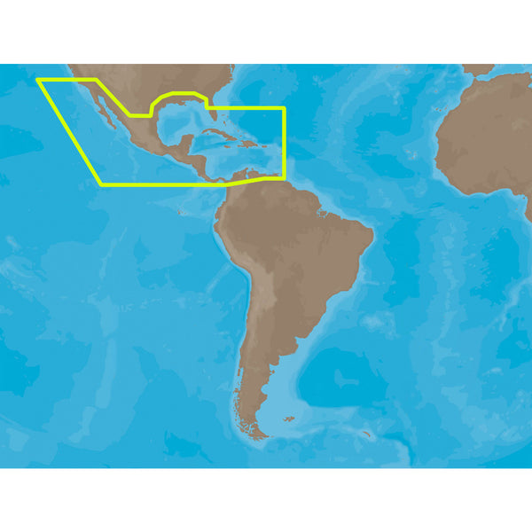 C-MAP MAX NA-M027 - Central America & The Caribbean - SD Card